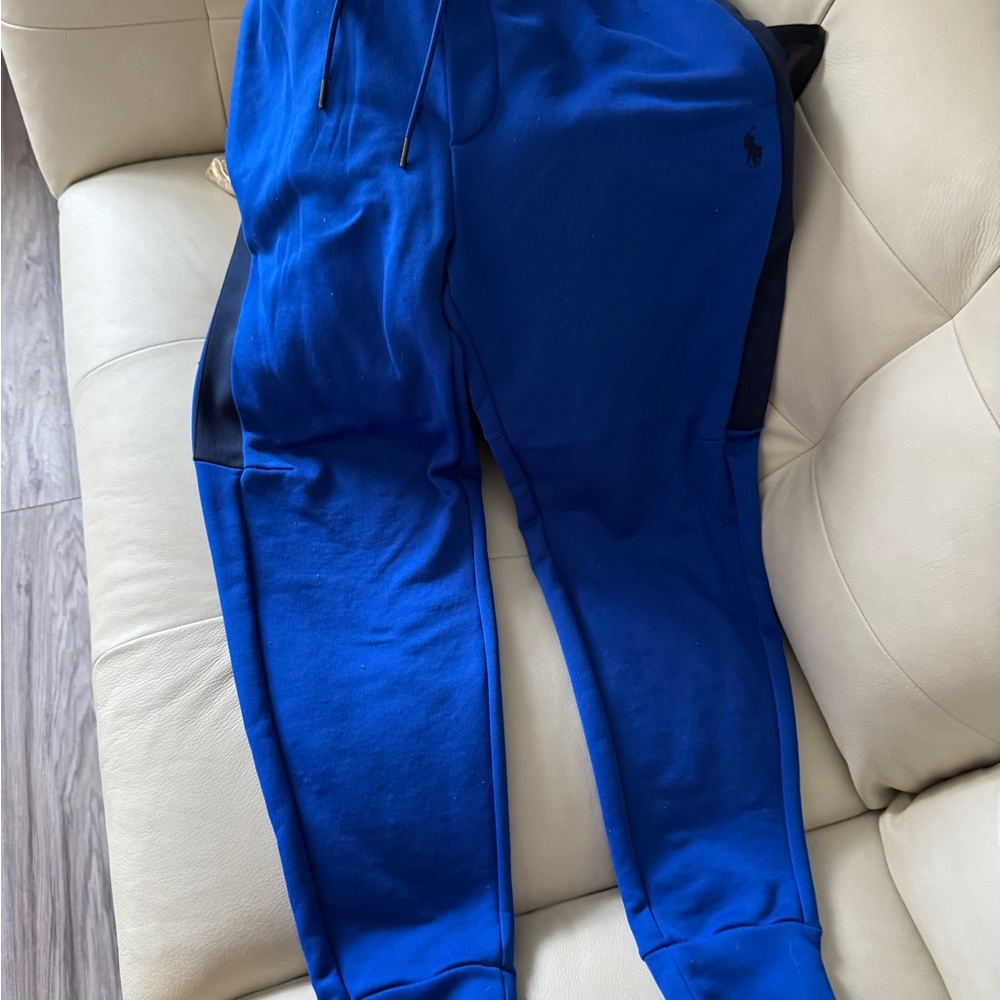 Blue Jogger Pants with Logo